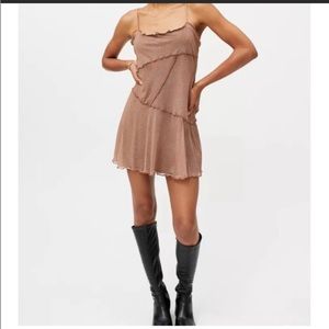 Urban Outfitters, brown mesh dress, size M
